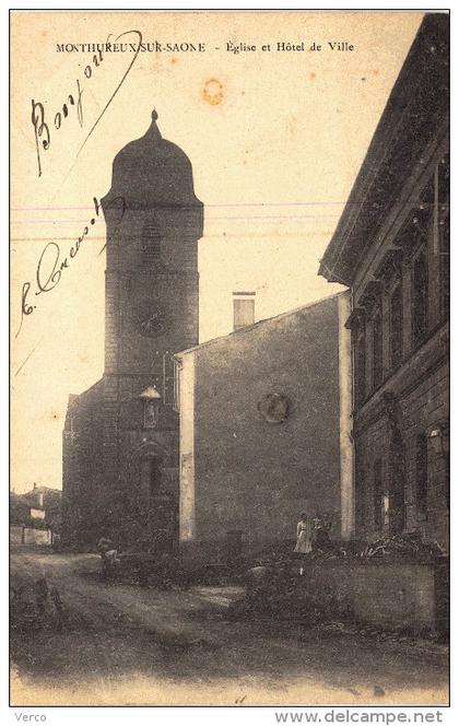 Carte Postale Ancienne de MONTHUREUX sur SAONE