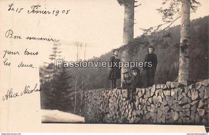 CARTE PHOTO: CORNIMONT ? 1905