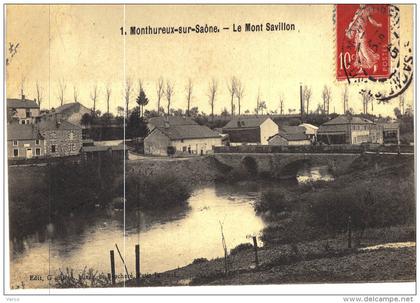 Carte Postale Ancienne de MONTHUREUX sur SAONE