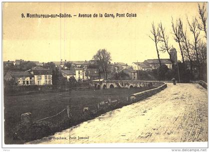 Carte Postale Ancienne de MONTHUREUX sur SAONE