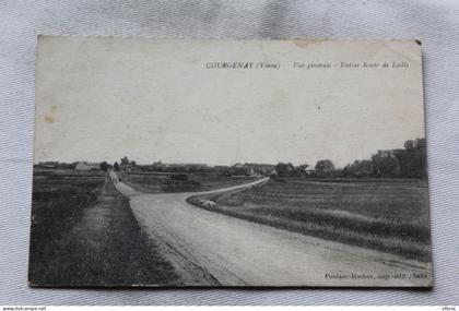 Courgenay, vue générale, entrée route de Lailly, Yonne 89