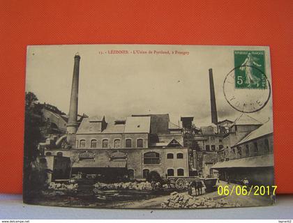 LEZINNES (YONNE) LES METIERS. L'USINE DE PORTLAND A FRANGEY.