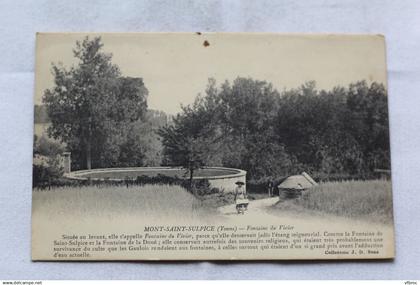 Mont Saint Sulpice, fontaine du Vivier, Yonne 89