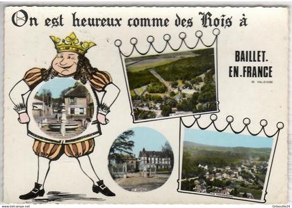 BAILLET EN FRANCE  CARTE SEMIE MODERNE