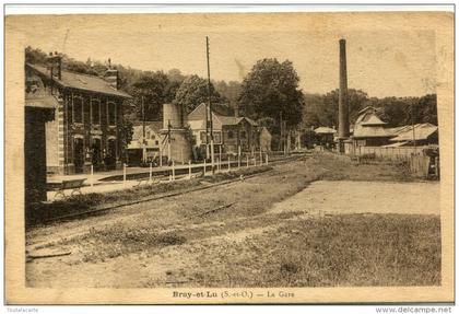 CPSM 95 BRAY ET LU LA GARE 1943