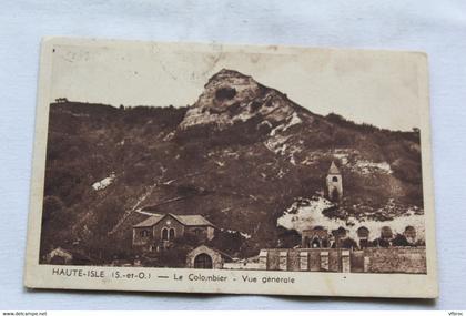 Cpsm 1950, Haute Isle, le Colombier, vue générale, Val d'Oise 95