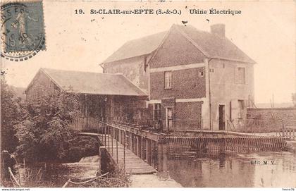 SAINT CLAIR SUR EPTE - Usine Electrique