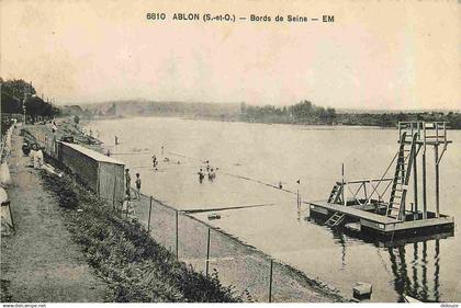 94 - Ablon sur Seine - Bords de Seine - Animée - CPA - Voir Scans Recto-Verso