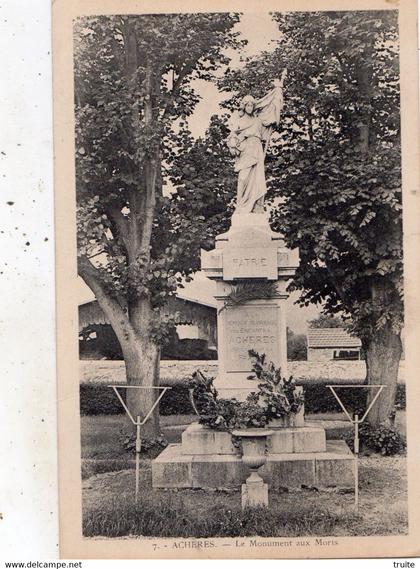 ACHERES LE MONUMENT AUX MORTS