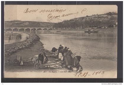 47  - Agen - La Garonne (Lavandière, Laveuses)