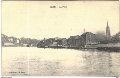 Carte Postale Ancienne de AGEN-Le Port