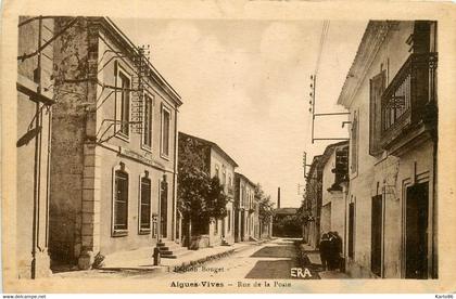 aigues vives * la rue de la poste * poste ptt