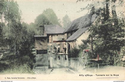 80 - SOMME - AILLY-SUR-NOYE - Tannerie sur la Noye - défaut déchirure voir scans recto et verso -10237