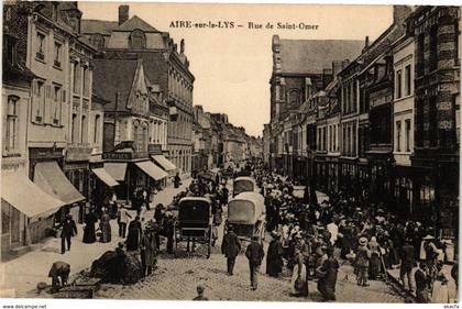 CPA AIRE-sur-la-LYS - Rue du St-OMER (220175)