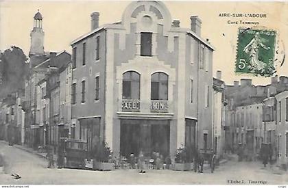 CPA Aire-sur-Adour Café Terminus