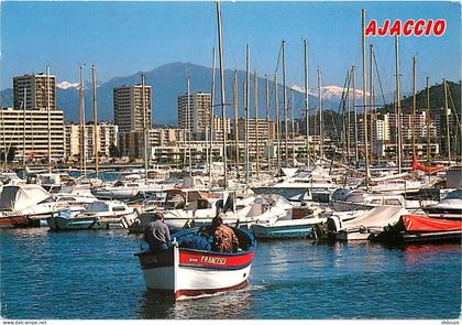 20 - Ajaccio - Le Port - Flamme Postale de Ajaccio - CPM - Voir Scans Recto-Verso