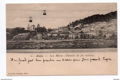 ALAIS / ALES (30) - LES MINES (CHEMIN DE FER AERIEN)