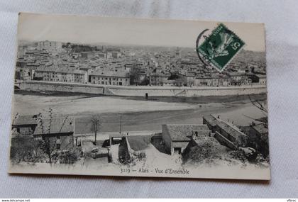 Cpa 1908, Alais, Alès, vue d'ensemble, Gard 30