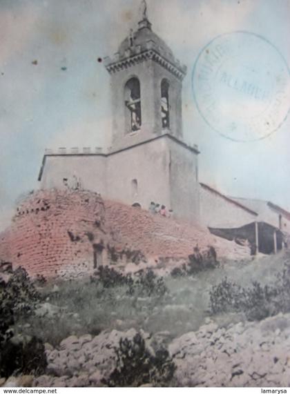 CPA 1909 ALLAUCH NOTRE DAME DU CHÂTEAU-COLORISÉE Carte Postale France[13] Bouches-du-Rhône à Allauch SOUVENIR PÈLERINAGE