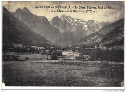 Carte Postale Ancienne de ALLEVARD aux SEPT-LAUX