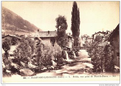 Carte Postale Ancienne de ALLEVARD les BAINS