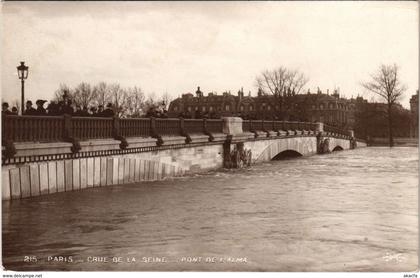 CPA Inondations PARIS 1910 Pont de l'Alma (972095)