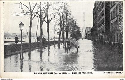 CPA Inondations PARIS 1910 Quai de Grenelle (972294)