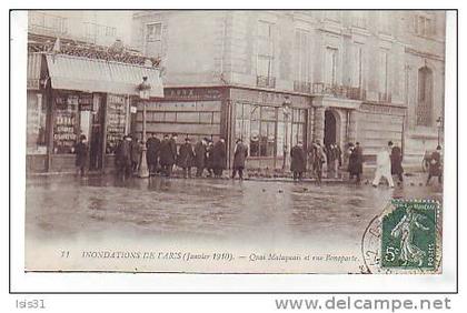 Dép75 - Paris - Arrondissement: 06 - Inondations de 1910 - RF4993 - Quai Malaquais - Rue Bonaparte - bon état