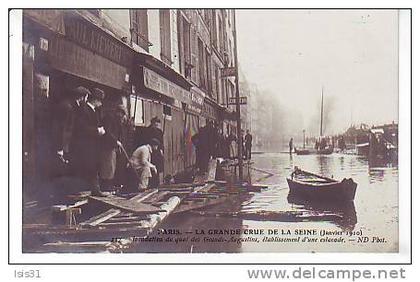 Dép75 - Paris - Arrondissement: 06 - Inondations de 1910 - RF4994 - Quai des Grands Augustins - bon état