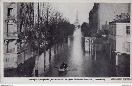 Paris Inondations de 1910 - Rue Saint-Charles