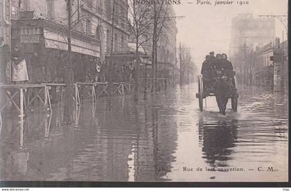 Paris (Inondations de Janvier 1910) - rue de la Convention