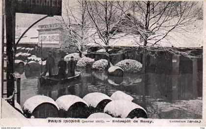 Paris (inondé, Janvier 1910) - Entrepôt de Berey