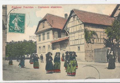 V 567 / CPA  ALSACE (67) ELSASSER TRACHTEN  COSTUMES ALSACIENS