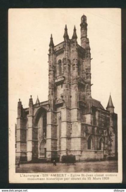 63 - Ambert - Eglise St-Jean - Ecrite en 1931