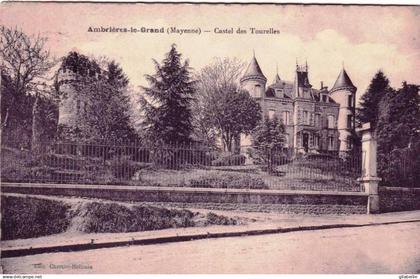 53 - mayenne -  AMBRIERES LES VALLEES - castel des tourelles