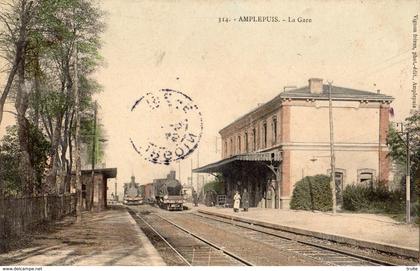 AMPLEPUIS LA GARE (CARTE COLORISEE)