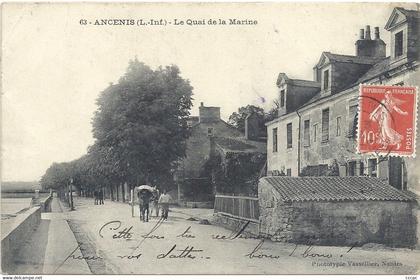 CPA Ancenis Le Quai de la Marine