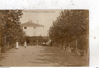 ANDREZIEUX-BOUTHEON VILLA DE BEAUREGARD A BOUTHEON (CARTE PHOTO )