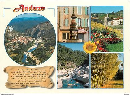 30 - Anduze - Multivues - Fleurs - CPM - Voir Scans Recto-Verso