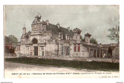 (28) 1296, Anet, Leroux colorisée, Château de Diane de Poitiers