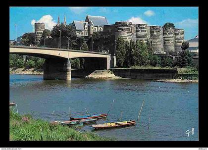 49 - Angers - Le château dominant la Maine - Flamme Postale de Saint Georges sur Loire - CPM - Voir Scans Recto-Verso