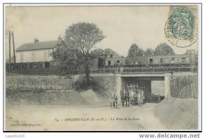 162 B/ CPA ANGERVILLE  LE PONT DE LA GARE