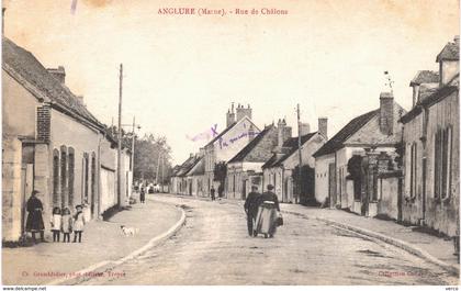 Carte   POSTALE  Ancienne de  ANGLURE - Rue de Chalons