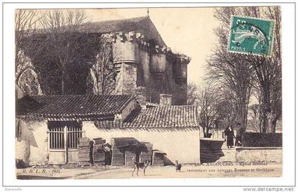 CPA -17 - ANGOULINS - Eglise fortifiée remontant aux époques Romane et Gothique -