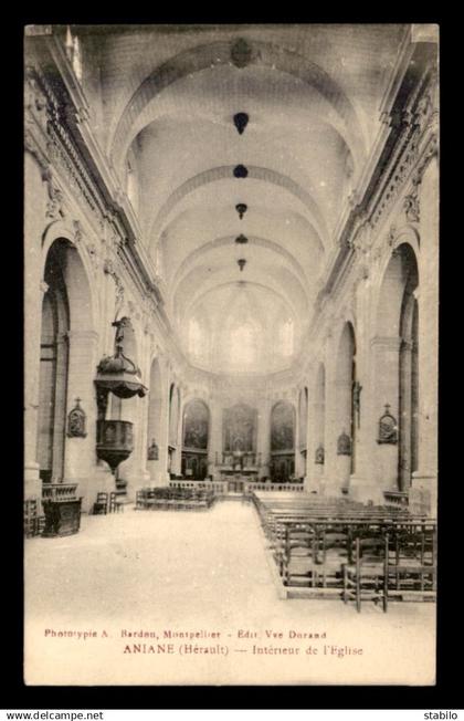 34 - ANIANE - INTERIEUR DE L'EGLISE