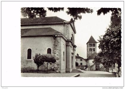 74 - ANNECY LE VIEUX - L EGLISE ET LE VIEUX CLOCHER - 1961 - N°311 cellard - voiture 2 CV CITROEN