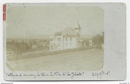 HAUTE SAVOIE ANNECY LE VIEUX CARTE PHOTO VILLA JOLIETTE