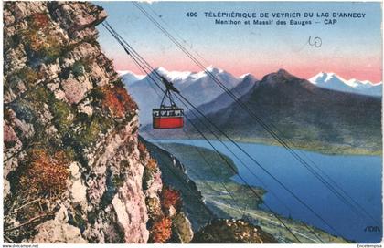 CPA Carte Postale Annecy Lac Téléphérique de Veyrier 1935VM71075