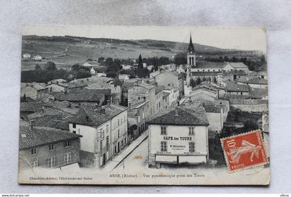 M330, Anse, vue panoramique prise des tours , Rhône 69