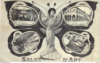 Carte POSTALE Ancienne de  APT - Salut d'APT